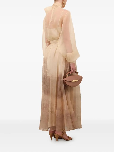 ZIMMERMANN Memento organza bow-lace blouse - Neutrals - zdjęcie produktu nr 2