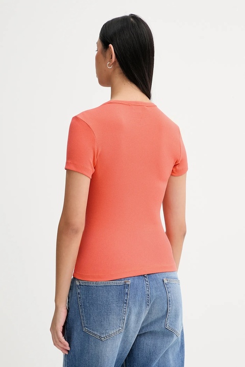 Tommy Jeans t-shirt damski kolor pomarańczowy DW0DW17881 - zdjęcie produktu nr 2