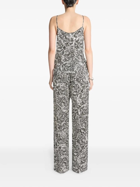 DRIES VAN NOTEN floral-pattern trousers - White - zdjęcie produktu nr 1