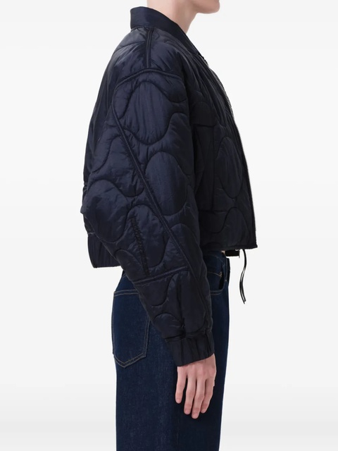 AGOLDE quilted bomber jacket - Blue - zdjęcie produktu nr 2