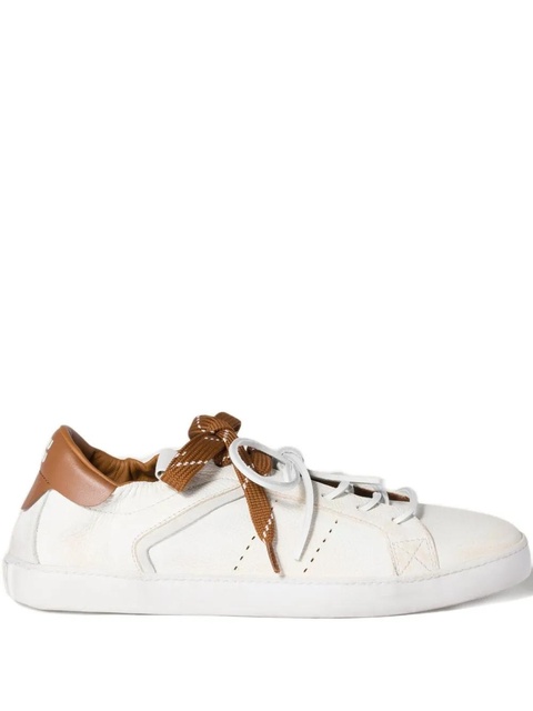 Miu Miu Deco leather sneakers - White - zdjęcie produktu nr 2