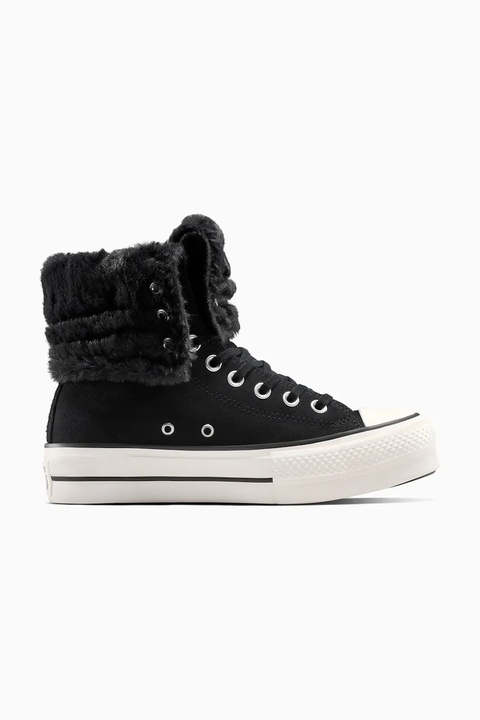 Converse trampki Chuck Taylor All Star Star Fold Over Lift kolor czarny A15229C - zdjęcie produktu nr 1