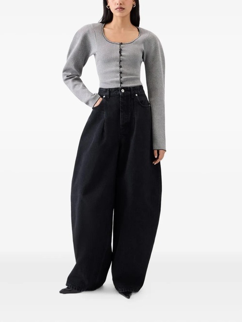 Jacquemus high-rise jeans - Black - zdjęcie produktu nr 2