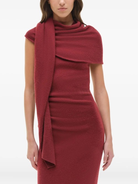 Simkhai Hathaway draped dress - Red - zdjęcie produktu nr 2