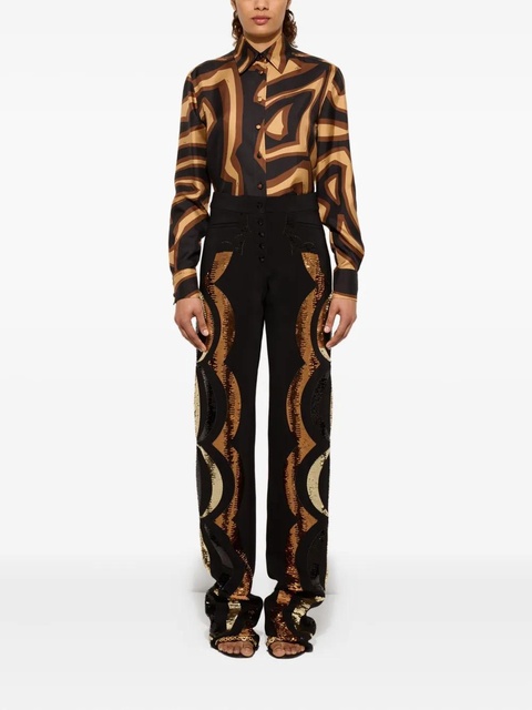 PUCCI labirinto-print silk shirt - Black - zdjęcie produktu nr 2