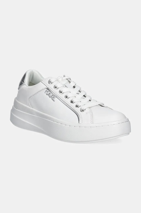 Karl Lagerfeld sneakersy skórzane KRONOS kolor biały KL64020 - zdjęcie produktu nr 1