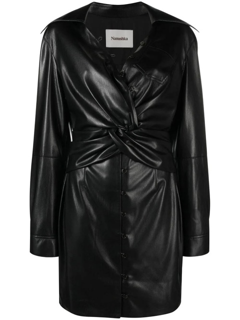 Nanushka Marto faux-leather minidress - Black - zdjęcie produktu nr 1