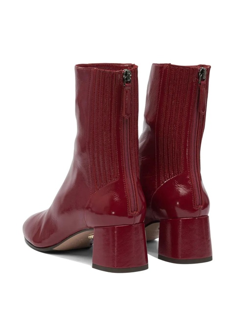 Aquazzura leather block-heel boots - Red - zdjęcie produktu nr 2