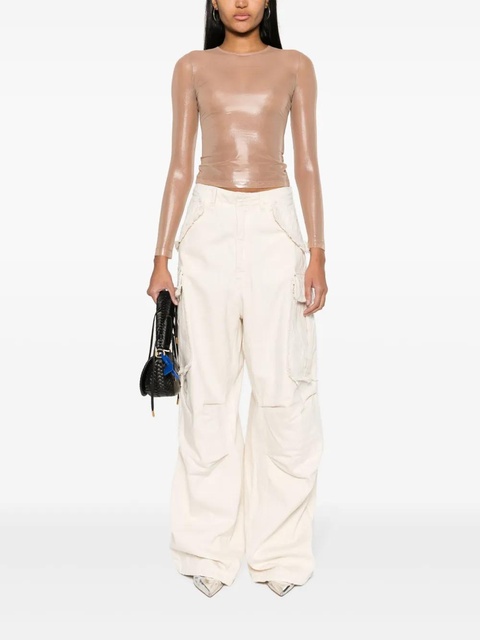 Diesel T-Clau-M1 semi-sheer top - Neutrals - zdjęcie produktu nr 2