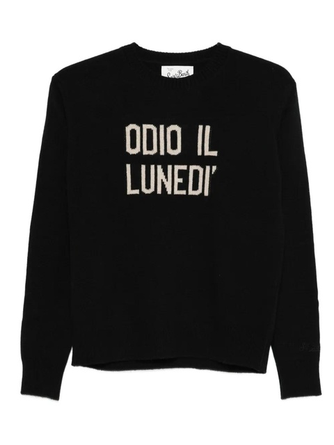 MC2 Saint Barth round-neck sweater - Black - zdjęcie produktu nr 1