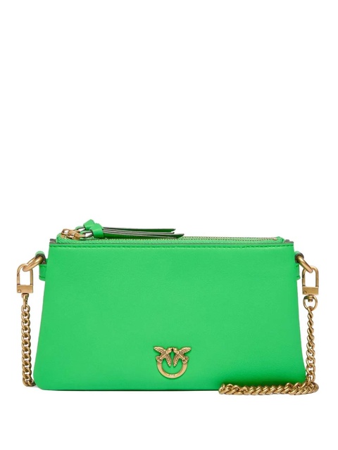 PINKO Love Birds zip-top cross body bag - Green - zdjęcie produktu nr 1