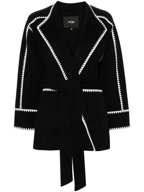 Maje double-faced coat - Blue - zdjęcie produktu nr 1