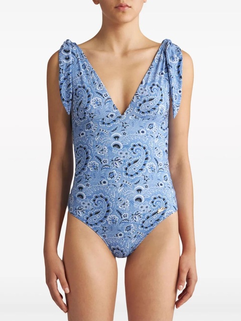 ETRO paisley-print one-piece swimsuit - Blue - zdjęcie produktu nr 2