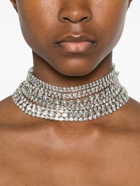 Magda Butrym crystal-embellished necklace - SILVER - zdjęcie produktu nr 2