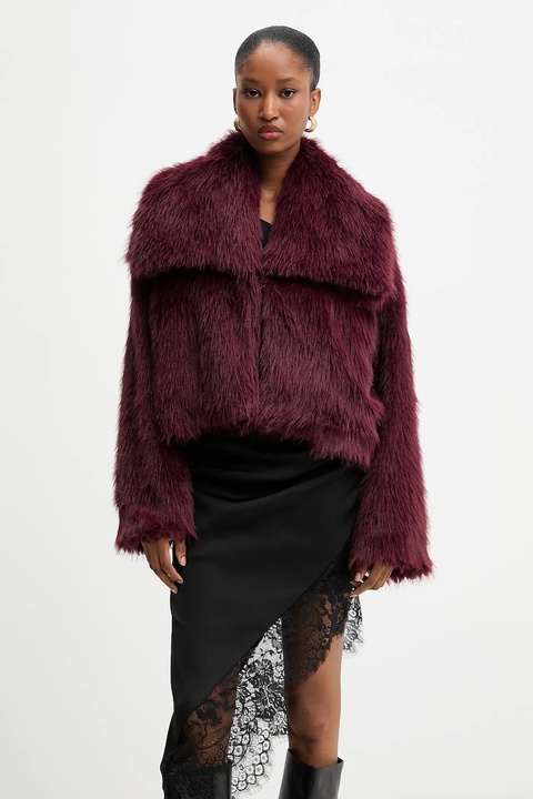 Answear.LAB płaszcz kolor bordowy - zdjęcie produktu nr 1