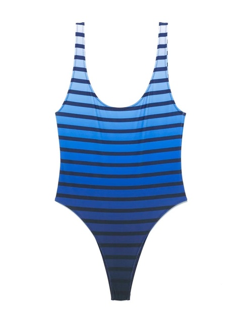 Jean Paul Gaultier striped swimsuit - Blue - zdjęcie produktu nr 2