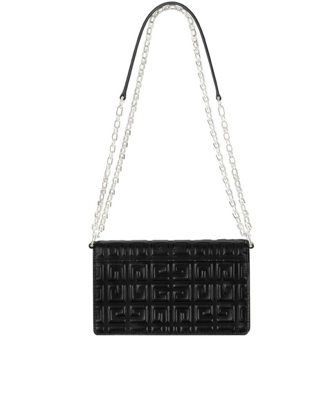 GIVENCHY - Czarna torebka z tłoczonym logo - zdjęcie produktu nr 1