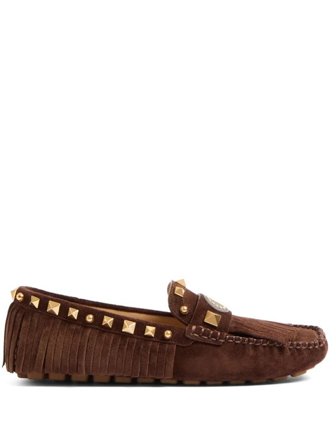 Valentino Garavani Plaster Caster fringed loafers - Brown - zdjęcie produktu nr 2