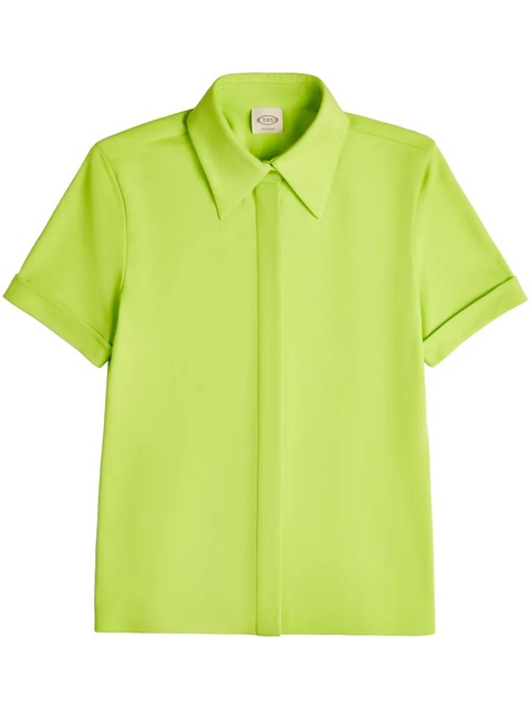Tod's turn-up cuff polo top - Green - zdjęcie produktu nr 1
