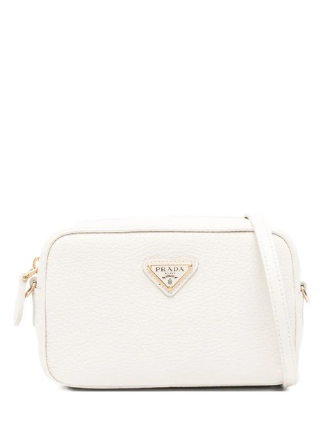 Prada logo plaque satchel - White - zdjęcie produktu nr 1