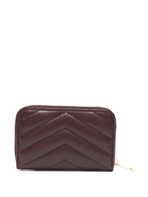 Saint Laurent quilted logo-plaque wallet - Red - zdjęcie produktu nr 2