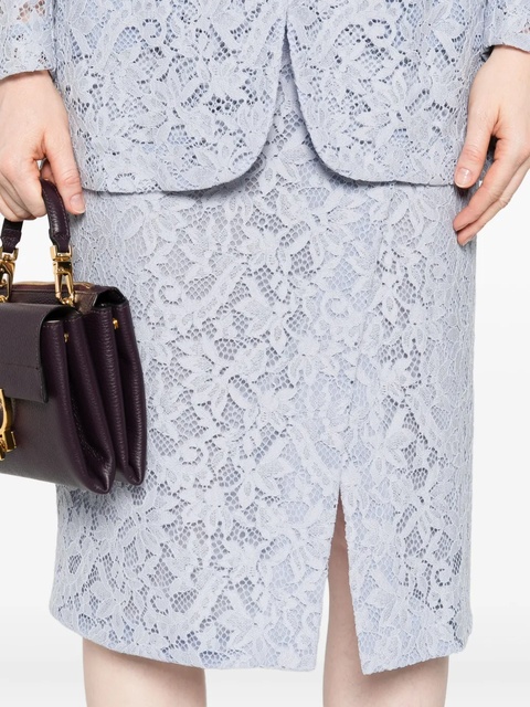 Blumarine lace floral midi skirt - Blue - zdjęcie produktu nr 2
