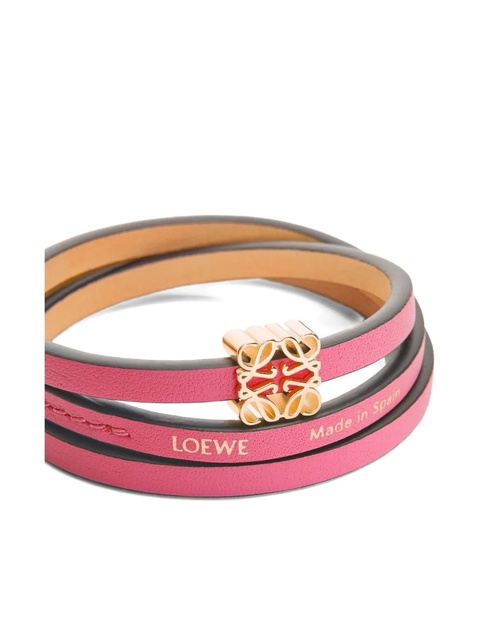 LOEWE Twist leather bracelet - Pink - zdjęcie produktu nr 1