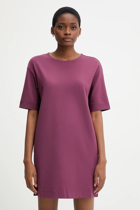 United Colors of Benetton sukienka kolor fioletowy mini prosta 47CKDV0BW - zdjęcie produktu nr 1