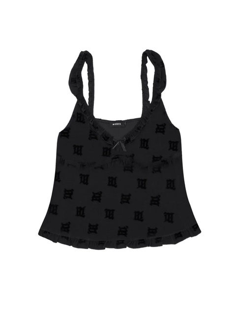 MISBHV monogram-pattern pyjama top - Black - zdjęcie produktu nr 1