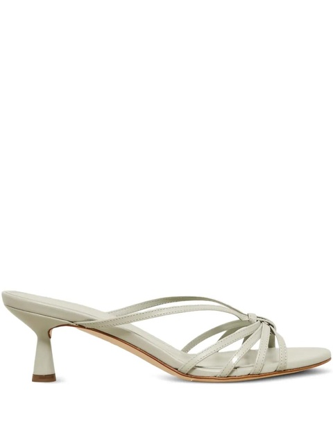 Aeyde knotted leather heeled sandals - Neutrals - zdjęcie produktu nr 1