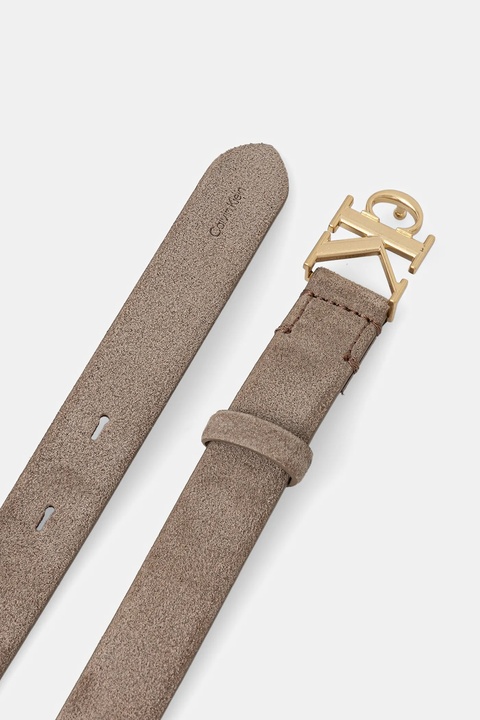 Calvin Klein pasek zamszowy damski kolor beżowy LV04F7079G - zdjęcie produktu nr 2