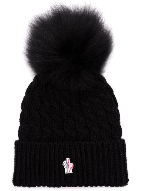 Moncler Grenoble wool beanie - Black - zdjęcie produktu nr 1