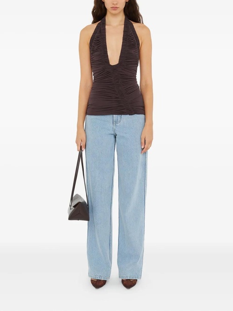 Christopher Esber Orion ruched top - Brown - zdjęcie produktu nr 2