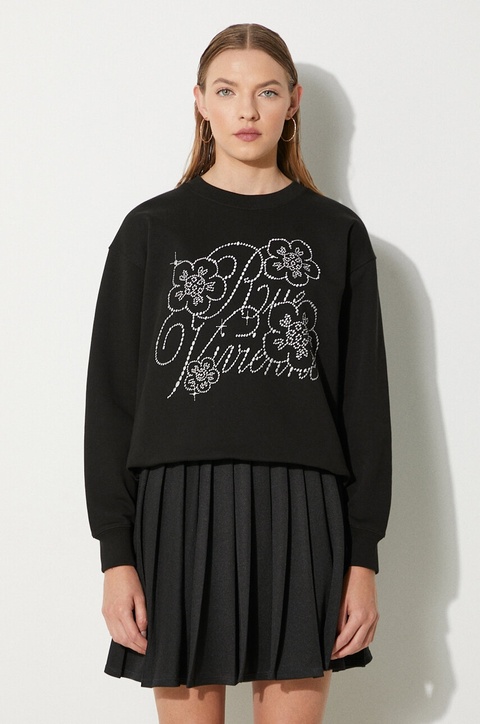 Kenzo bluza bawełniana Constellation Emb Classic damska kolor czarny z aplikacją FE62SW1654MF.99J - zdjęcie produktu nr 1