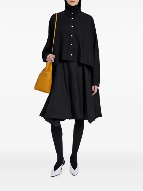 Proenza Schouler draped button-up shirt - Black - zdjęcie produktu nr 2