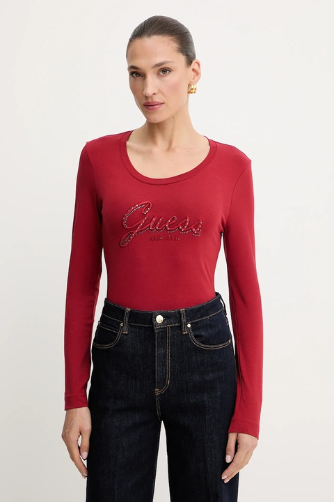 Guess longsleeve kolor czerwony W5YI26 J1314 - zdjęcie produktu nr 1