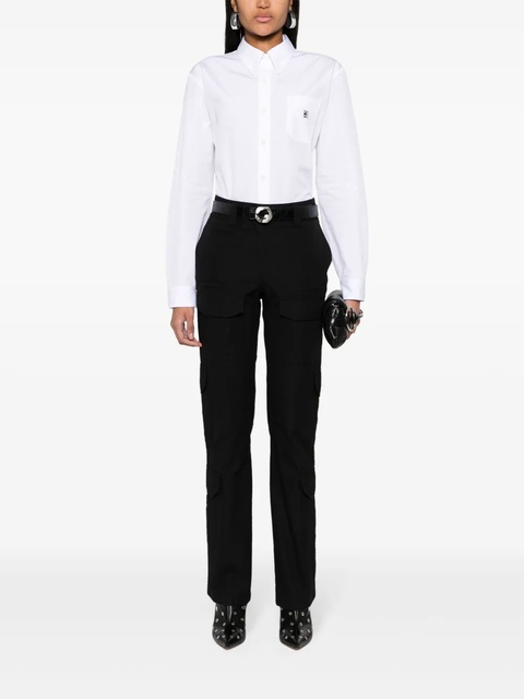 Givenchy fine-check-pattern cargo trousers - Black - zdjęcie produktu nr 1