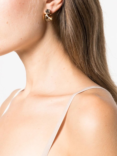 Jennifer Behr Myrla crystal-embellished earring - Gold - zdjęcie produktu nr 2