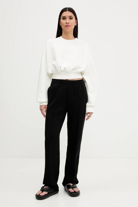 Karl Kani spodnie dresowe damskie kolor czarny gładkie PD00005427 - zdjęcie produktu nr 1