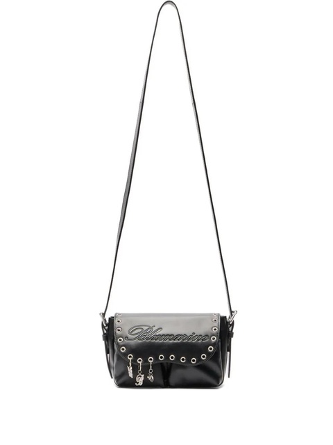 Blumarine eyelet butterfly-charm shoulder bag - Black - zdjęcie produktu nr 1