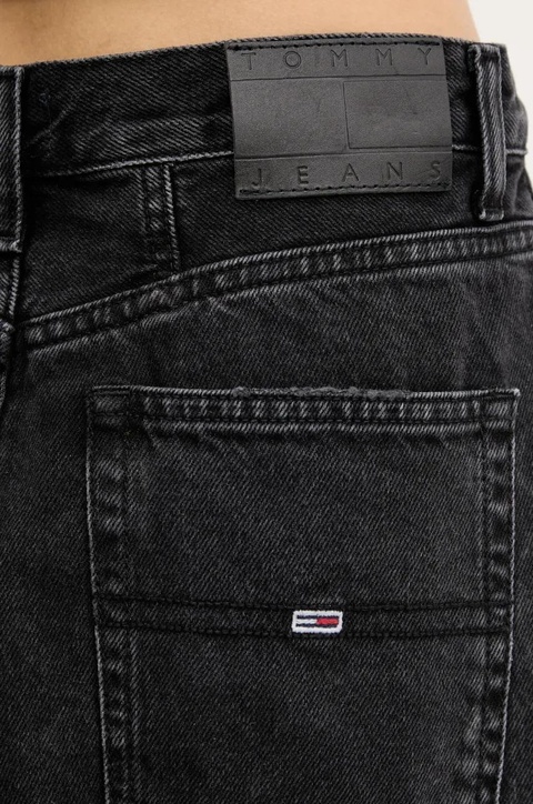 Tommy Jeans spódnica jeansowa kolor czarny mini prosta DW0DW21275 - zdjęcie produktu nr 2