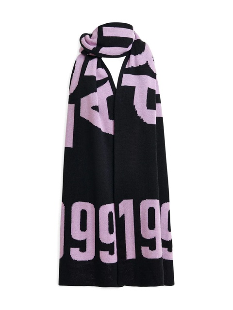 Essentiel Antwerp intarsia scarf - Black - zdjęcie produktu nr 2