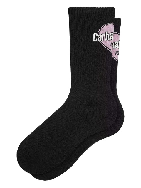 Carhartt WIP logo-detail crew socks - Black - zdjęcie produktu nr 1
