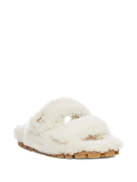 Miu Miu shearling sandals - White - zdjęcie produktu nr 1