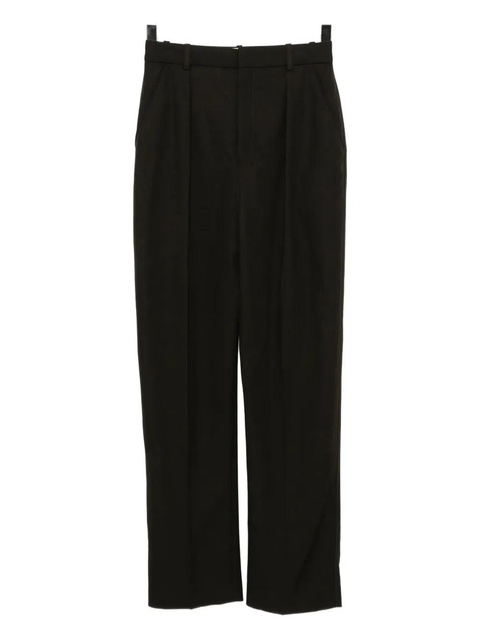 LEMAIRE pleated straight-leg trousers - Brown - zdjęcie produktu nr 1