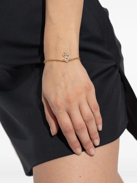 Vivienne Westwood crystal-embellished bracelet - Gold - zdjęcie produktu nr 2