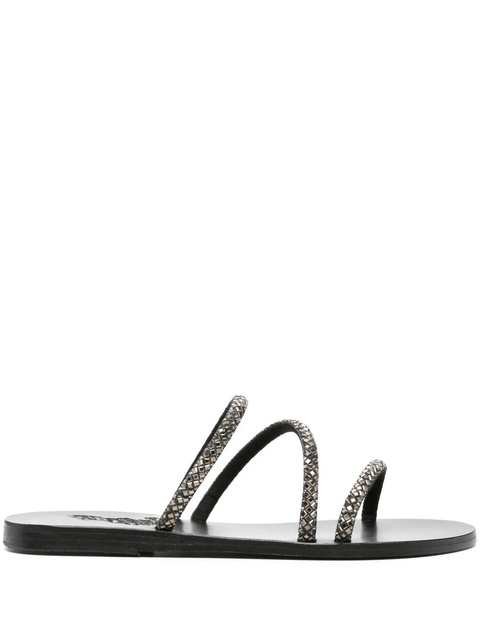 Ancient Greek Sandals Polytimi crystal-embellished sandals - Silver - zdjęcie produktu nr 1