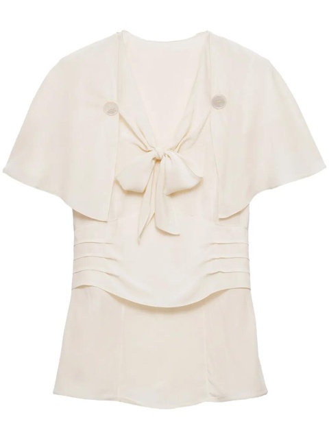 Prada Marocain blouse - Neutrals - zdjęcie produktu nr 1