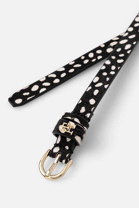 Tommy Hilfiger pasek skórzany damski kolor czarny AW0AW18258 - zdjęcie produktu nr 2