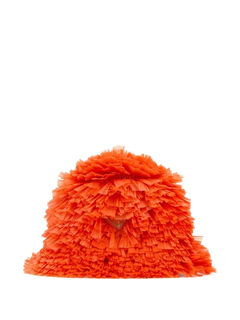 Prada logo-plaque hat - Orange - zdjęcie produktu nr 1